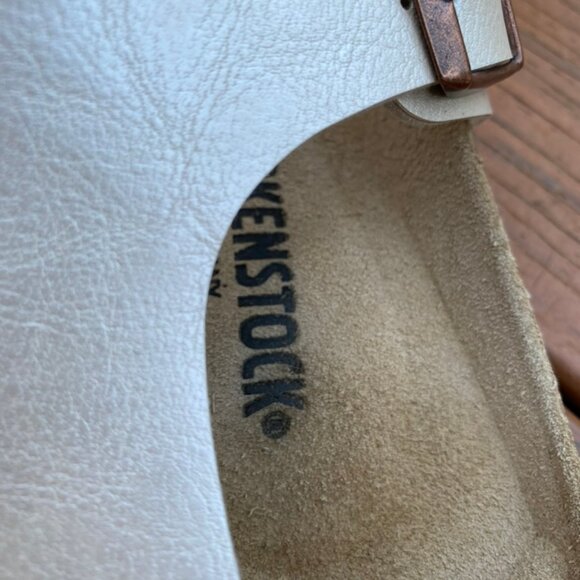 NWOT Birkenstock Gizeh sandal pearl white - Picture 5 of 5